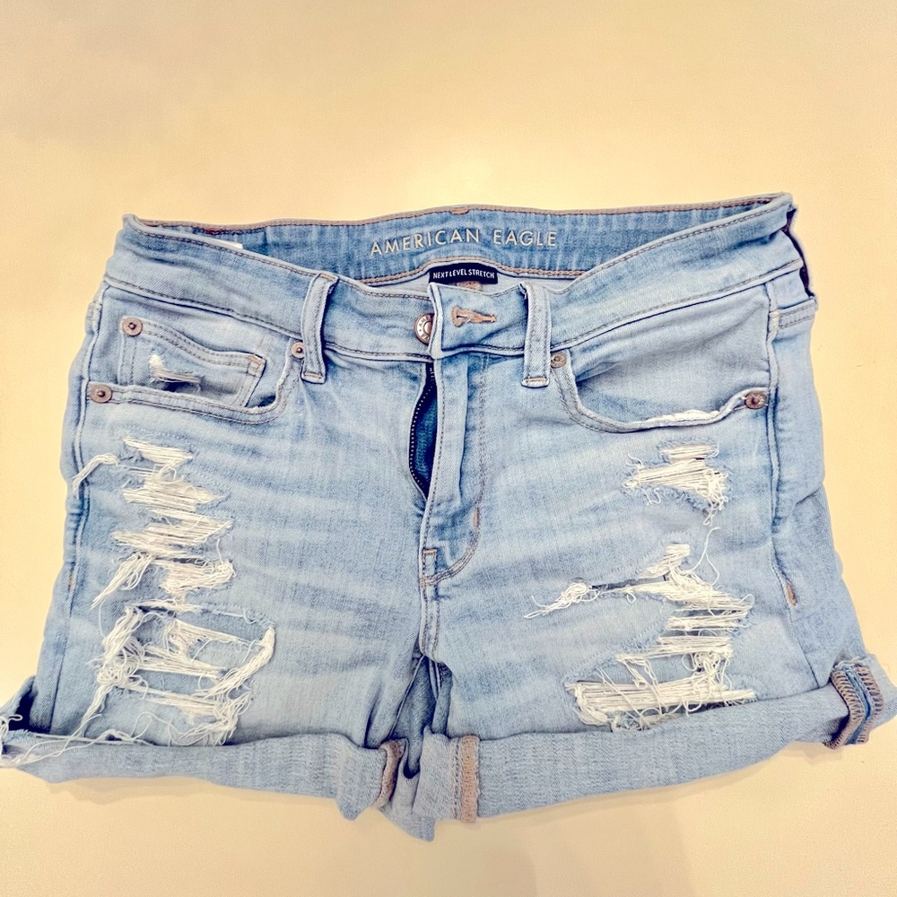 American Eagle Midi Jean Shorts